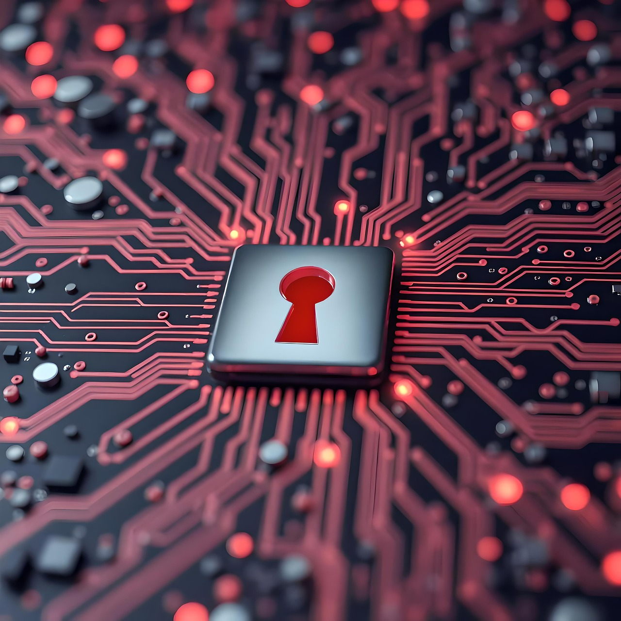 Padlock as a data security symbol